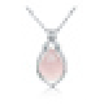 Frauen &amp; rsquor; S 925 Sterling Silber Teardrop Shaped Anhänger Halskette mit Kette